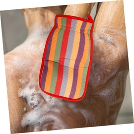 WOONEKY Exfoliating Back Scrubber Mitten Set for Adults Long Shower Wash Cloth Soft Microfiber Bath Scrub for Body Care for Men and Women Versatile for Home Use