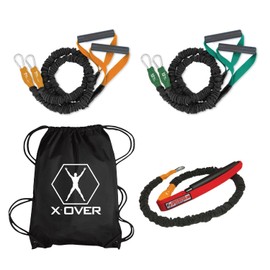 SPEEDSTER X-Over Game Day Combo- Includes A Batters Band for Warm-Up/Swing Consistency and X-Over Resistance Bands for Warm-up and Arm Care