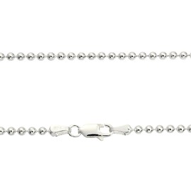 Sears 925 Ball Chain Necklace, Silver, Silver, No Gemstone