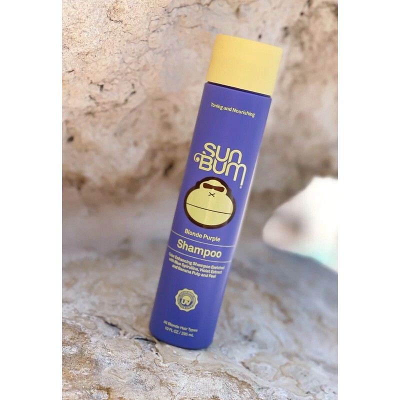 Sun Bum Blonde Purple Shampoo Color Enhancing and Toning Hair