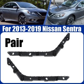 WenQi Pair Rear Bumper Brackets For 2013-2019 Nissan Sentra Driver & Passenger Side