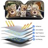 Fun Surprised Cat Automotive Windshield Sunshades Car Front Window Sun