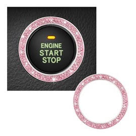 Bling Crystal Rhinestone Car Engine Start Decoration Ring
