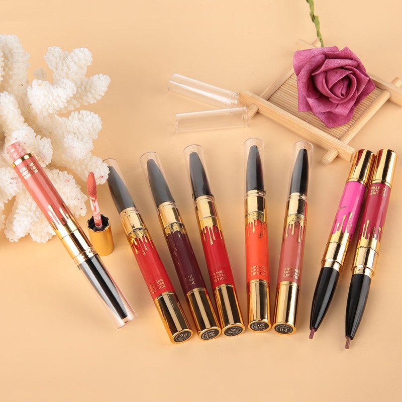 NITRQ 8 Colors2 In 1 Moisturizing Lip Gloss Lip Liner