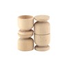 apollo THE HOUSEWARES 4 x Egg Cups -Easy Clean Beech