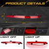 Xotic Tech Red LED Rear Bumper Reflector Brake Tail Lights