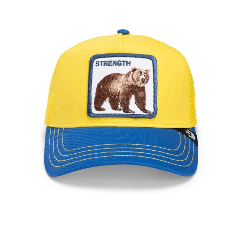 Goorin Bros. Trucker Cap The Strong Bear Gold Yellow Blue