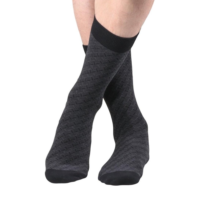 YUEDGE Men's Business Socks, Bamboo Charcoal, Bamboo Fiber, Breathable, Sweat