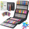 204 Pack Glitter Gel Pens Set, ZSCM 100 Colors Pens