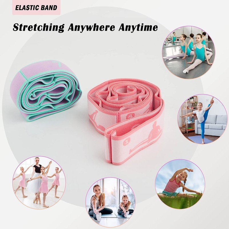 Stretch Straps with Loops for Exercise, 2 Pcs Yoga Stretch