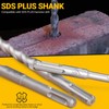 TGFTGF 17-Piece SDS Plus Rotary Hammer Drill Bits and Chisel