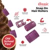 Annie Snap-On Rollers X-Jumbo: 6Pcs Magnetic 1 3/4" Rollers (Purple)