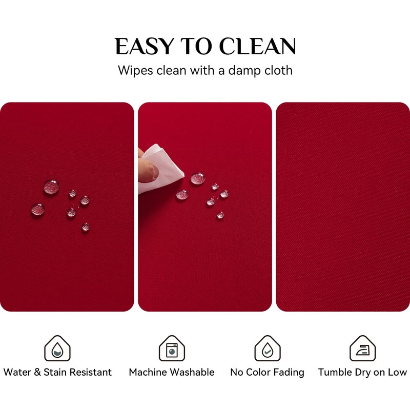 Softalker largeChristmas Tablecloth Red Wipe Clean Table Cloth 137x274 CM