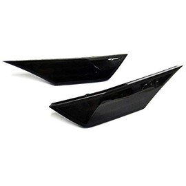 RZGMTSPT 2x Black Smoked Lens Front Bumper LED Side Marker Turn Signal Light For 2016-2021 Honda Civic FC/FK Si Type R