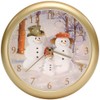 Snow Family Musical Christmas Carol Sound Clock - 8