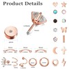 Kakonia Pack of 39 Helix Piercings Stainless Steel Piercing Ear