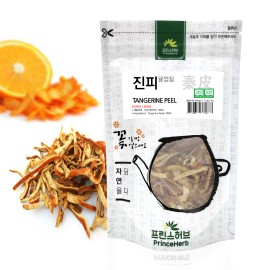 PrinceHerb Medicinal Korean Herb, Dried Tangerine Peel 귤껍질 Dried Mandarin Oranges Peel 4oz