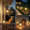 NESSTU Solar Lanterns Lights Waterproof: 4 Pack Metal Hanging Outdoor