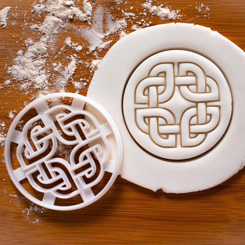 Set of 3 Nordic Runes Cookie Cutters (Celtic Tortoise Knot,