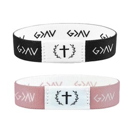 XFSRG Bible Verse Bracelet for Women Men with NFC Chip Christian Bracelet with Bible Verses Daily Access by Scan Faith Accessories for Christians and Catholics, 19 cm, Nylon