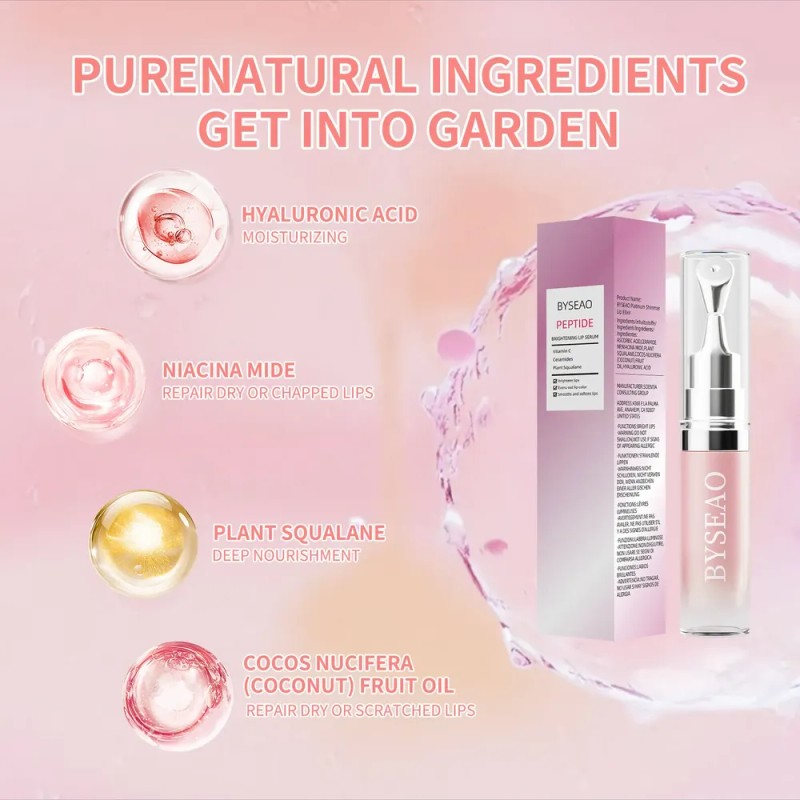 Serum Labial Peptídico, Aclara, Suaviza Y Devuelve Brillo