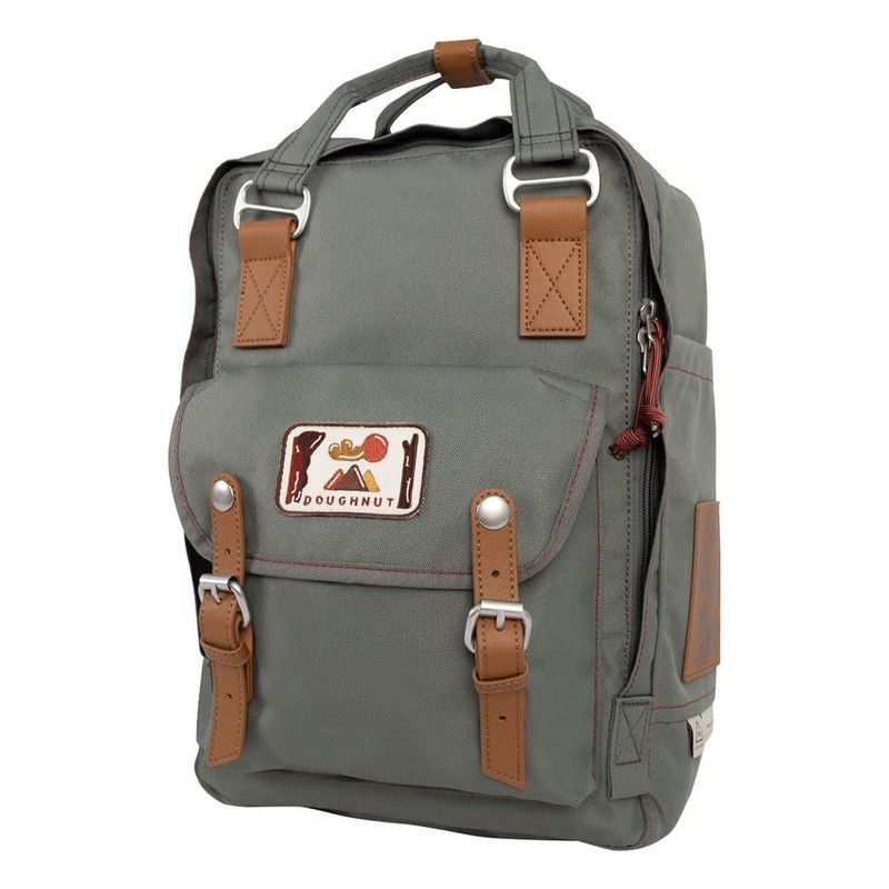 Doughnut Dreamwalker Macaroon Backpack Grey-Green, gray, Minimalistic