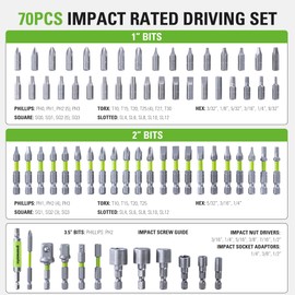 Greenworks 70 Piece Impact Rated Driving Set