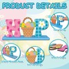 3 Pcs Easter Decorations, Wooden Easter Table Decorations, Happy Easter