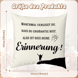 JoyrnalK Birthday gift for women, farewell gift colleagues, gift sister, friendship gifts, gift friend, motivational gifts, courage gift, cushion cover, gift Christmas