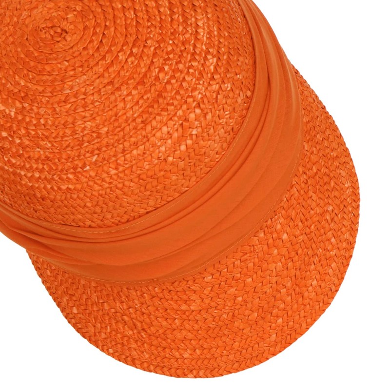 Seeberger Women's Sun Hat Women's Straw Cap, Burnt Orange