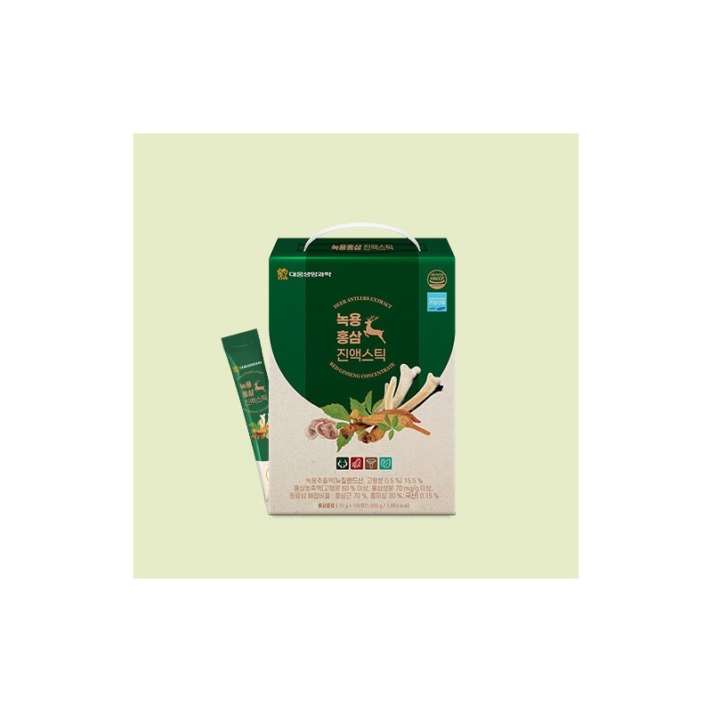 Daewoong Life Science Deer Antler Red Ginseng Extract Stick 100