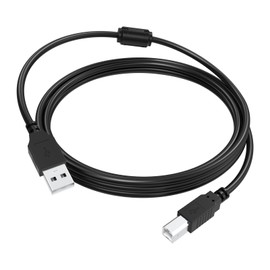 Xivip DeskJet 2855e Printer Cable USB 2.0 Cord Compatible with HP DeskJet 4255e, 3755, 4155e, 3772, 2755, 2755e, 2752, 2734e, 4158e, 4133e, Plus 4155, Plus 4152 Printer (5 FT)