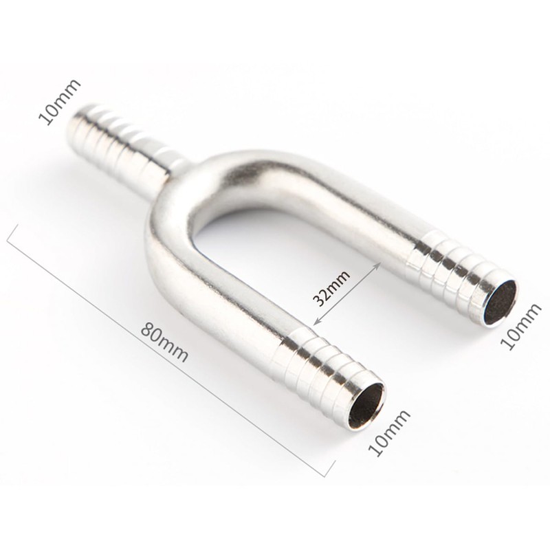 tsingseen life 2 pcs Stainless Steel 3/8" Hose Barb, 3