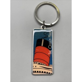 QUEEN MARY OCEANIC SHIP LONG BEACH CALIFORNIA CA SOUVENIR KEYCHAIN