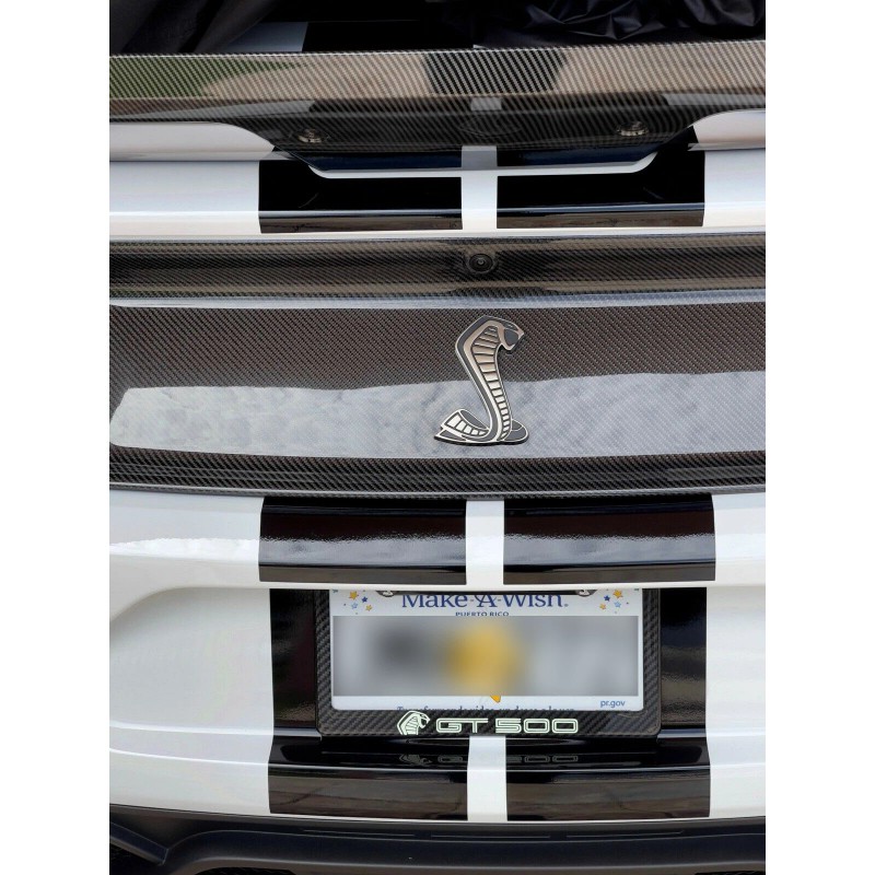 Unbranded Shelby GT500 License Plate Frame 100% Real Carbon Fiber