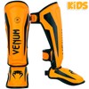 Venum Kids Elite Shin Guards Neon Orange Small (3-5 Years)