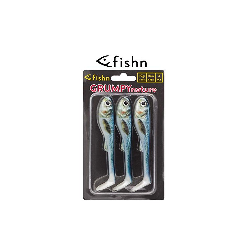 FISHN GRUMPY nature 3-pack, 10gr - 11cm, Ultra Realistic HighResCapture-Design,