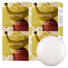 Happy Bath Original Collection Soap Original, 90g, 4 pieces / 해피바스 오리지널 컬렉션 비누 오리지널, 90g, 4개입