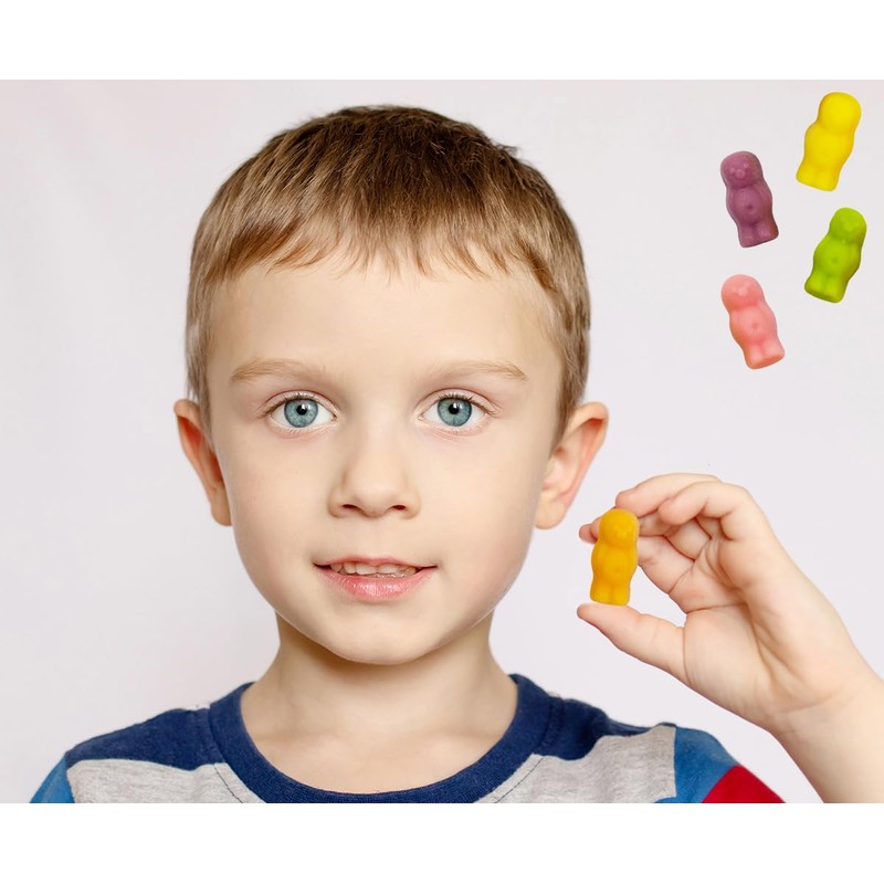 Jelly Babies, English Style Chewy Gummy Candy, Non-GMO (Half-Pound)