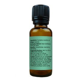 Eucalyptus Essential Oil - Therapeutic Grade - 100% Pure & Natural - Non-Diluted - Aromatherapy and Massage Therapy, Oil Diffusers & DIY Products - by Rosemary Creek Essential Oils (30 ml (1 Ounce))