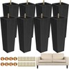 TURSTIN Furniture Legs Plastic Sofa Couch Legs Square Tapered Feet