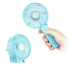 EasyAcc Mini Handheld Fan, USB Desk Fan Small Personal Portable Stroller Table Fan with Rechargeable Battery Operated Cooling Folding Electric Fan 3-10H Working Hours for Travel Office Outdoor