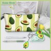 SUNSK Pencil Case with Avocado Pattern Avocado Key Pendant Avocado