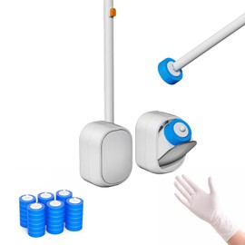 Disposable Toilet Brush Set - Disposable Toilet Wand - Cleaning Gloves