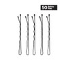 Brushworks Black Bobby Pins - 50 Pieces