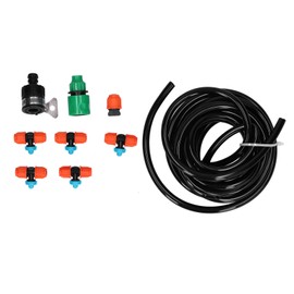 5m Garden Irrigation Kit 9/12 Hose Spray Nozzle Automatic Watering System for Greenhouse