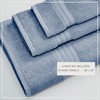 Great Bay Home Blue Hand Towels - 100% Cotton 6