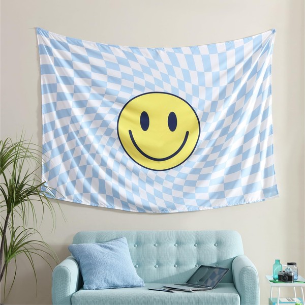 Urban Lifestyle Retro Smiley Face Wall Tapestry – 60" x