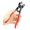 QWORK Heavy Duty Glass Tile Nippers - 8 Inch Wheeled