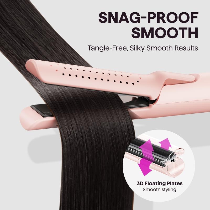 Wavytalk Cool Curl Airflow Styler, 2 in 1 Flat Iron